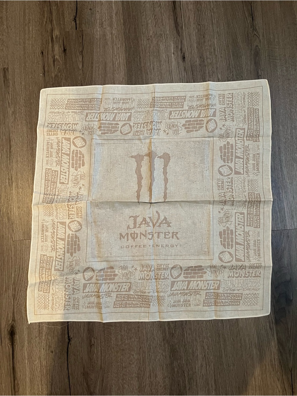 Java Monster Beige Logo Bandana